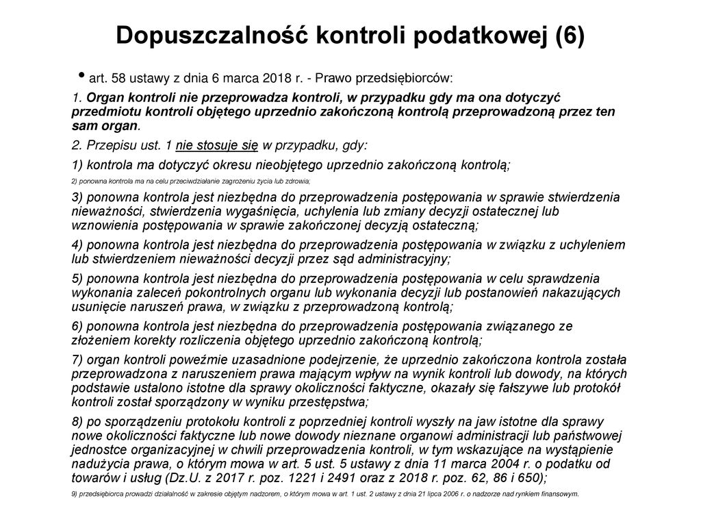 Wszczęcie kontroli podatkowej ppt pobierz